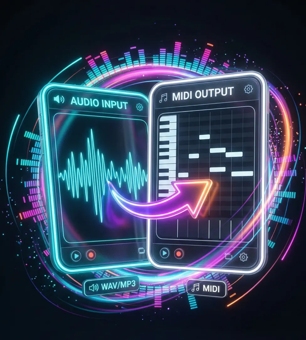 오디오를 MIDI로 변환기의 사용 사례
