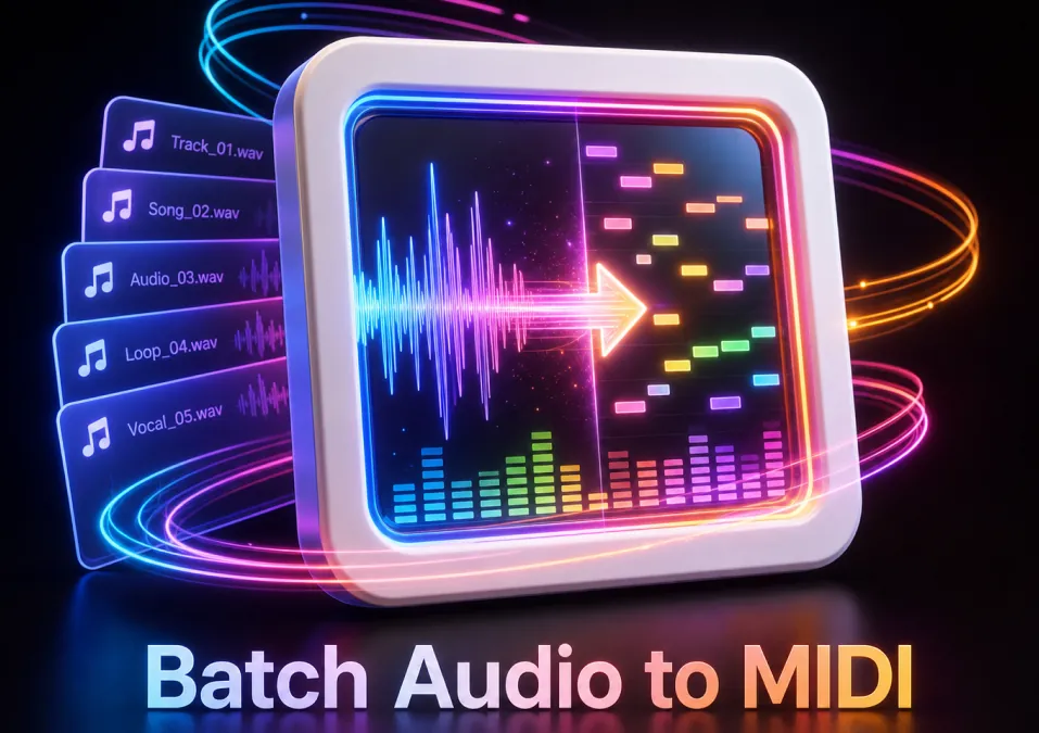 Cómo convertir audio por lotes a MIDI