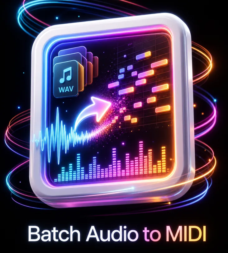 Casos de uso de Conversor por lotes de audio a MIDI