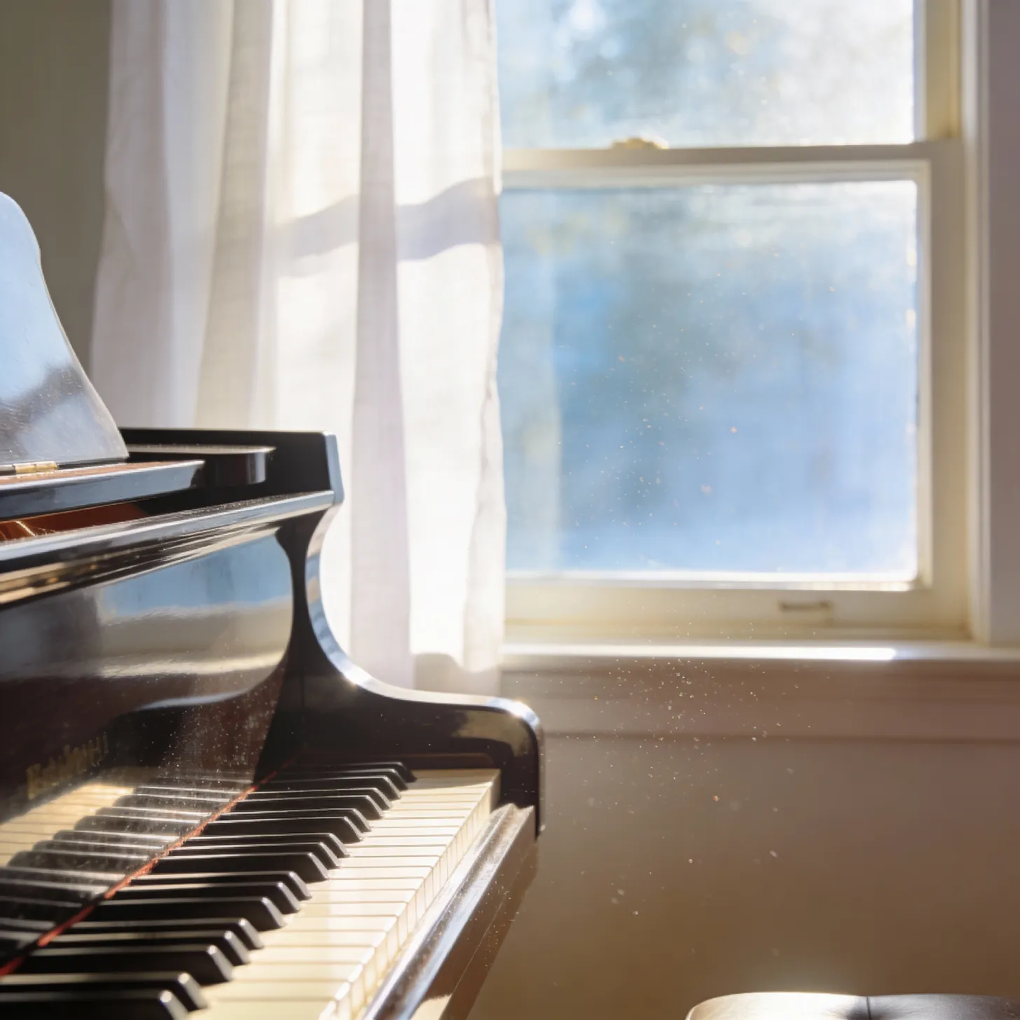 Snowflakes alighting on fingertips