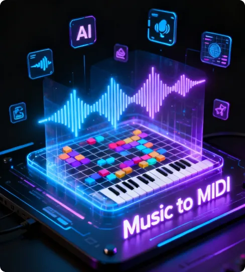 Anwendungs­szenarien für Music to MIDI